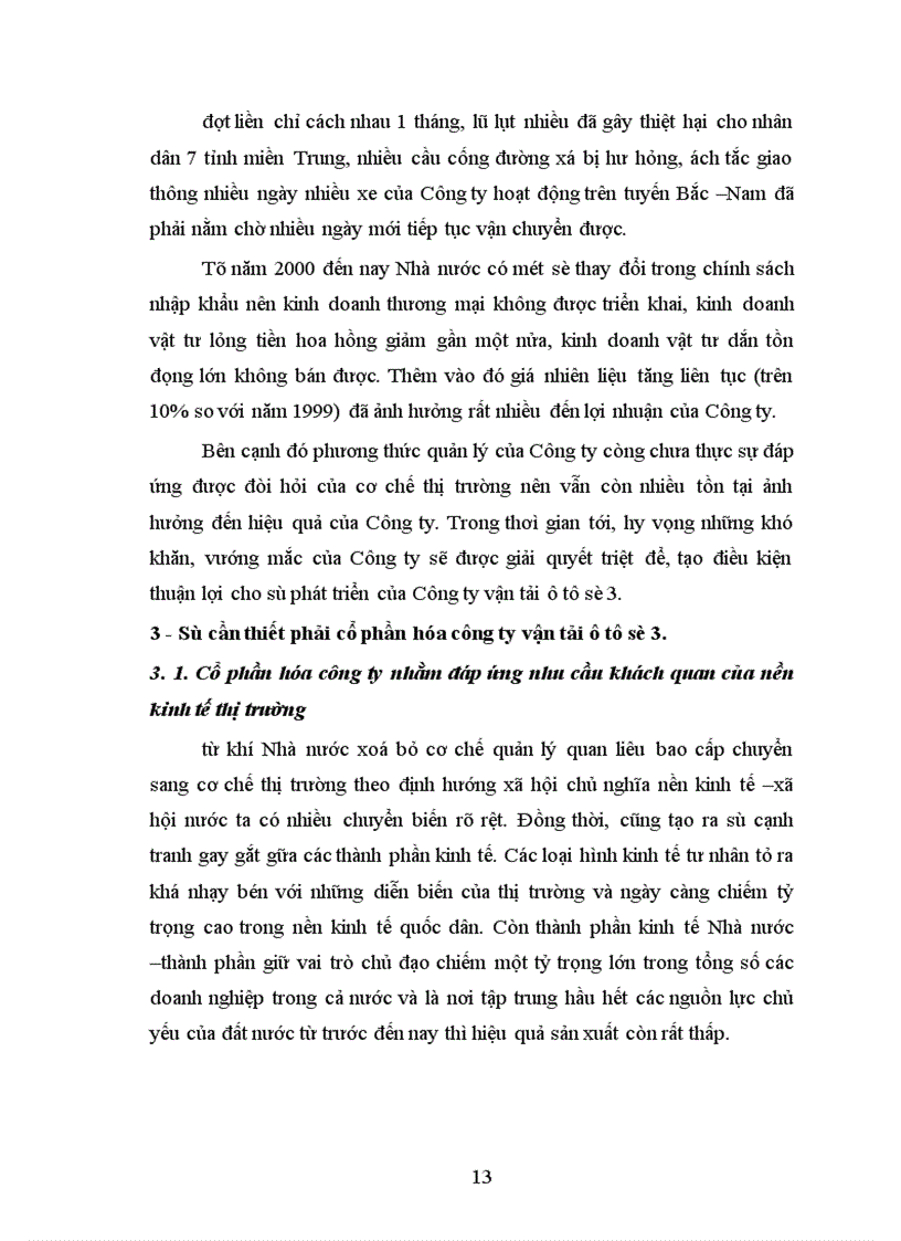 image for page Tiến trình Cổ phần hóa Công ty Vận tải ô tô số 3 Cục Đường bộ Việt Nam thuộc Bộ Giao thông Vận tải Những bài học kinh nghiệm rút ta