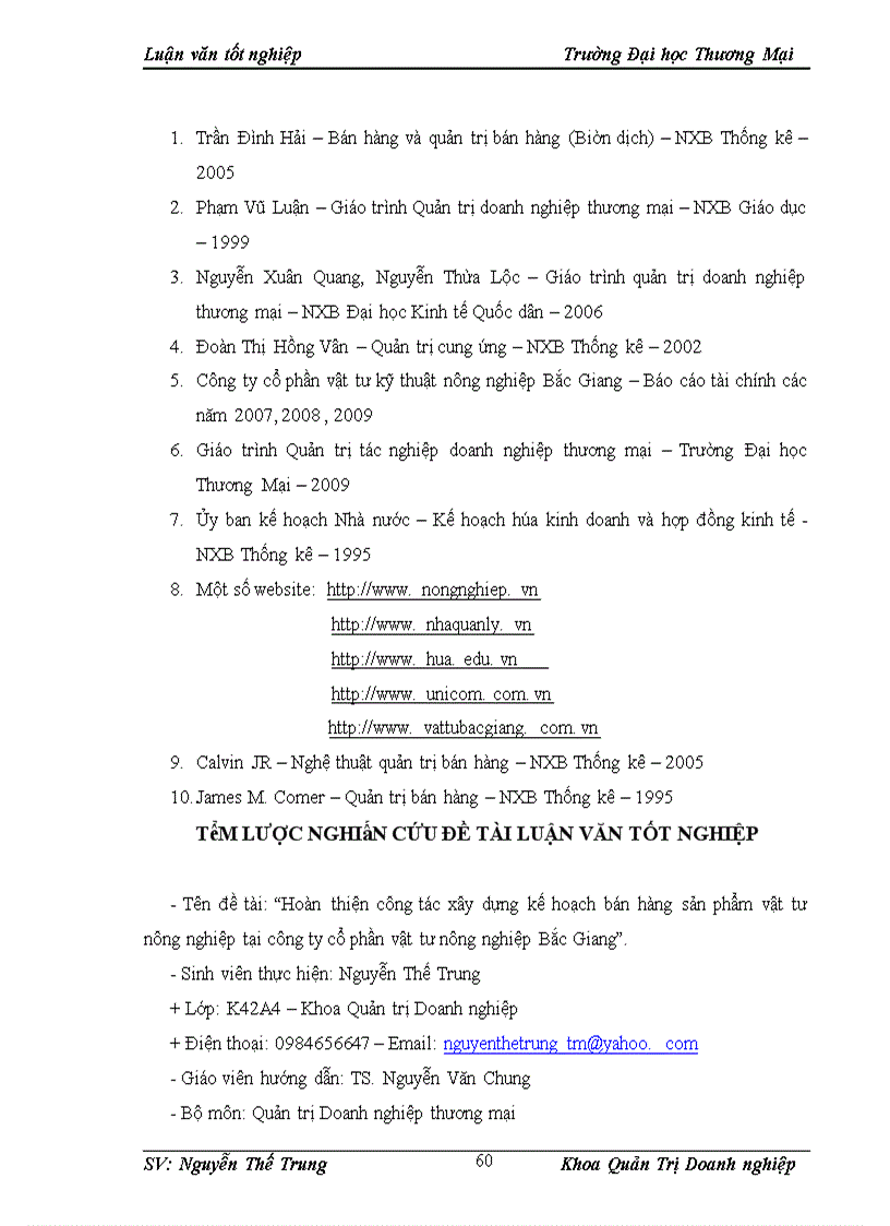 image for page Hoàn thiện công tác xây dựng kế hoạch bán hàng sản phẩm vật tư nông nghiệp tại công ty cổ phẩn vật tư kỹ thuật nông nghiệp Bắc Giang 1