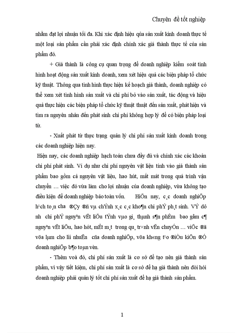 image for page Một số biện pháp quản lý chi phí sản xuất kinh doanh và hạ giá thành sản phẩm ở công ty may Thăng Long 1