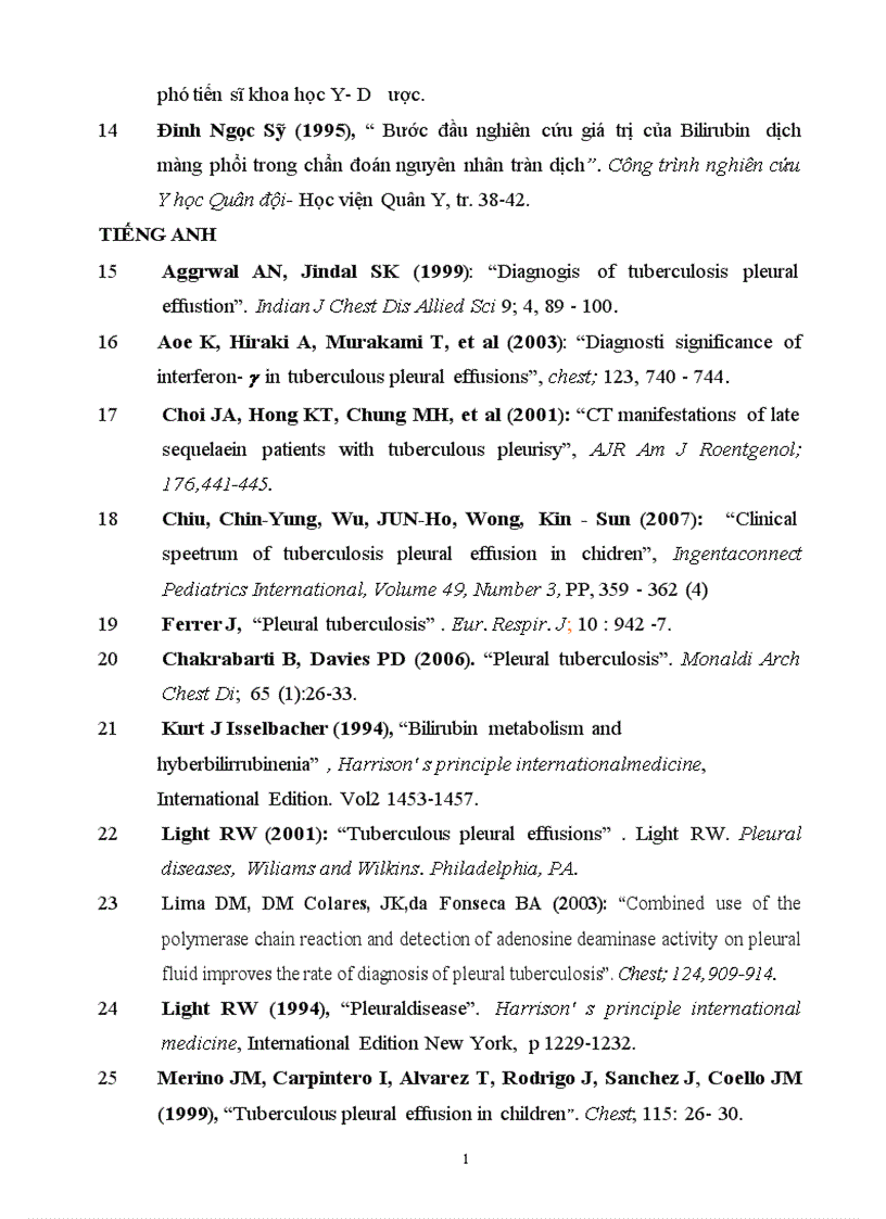 image for page Nghiên cứu đặc điểm lâm sàng cận lâm sàng và kết quả bước đầu điều trị tràn dịch màng phổi do lao ở trẻ em 1