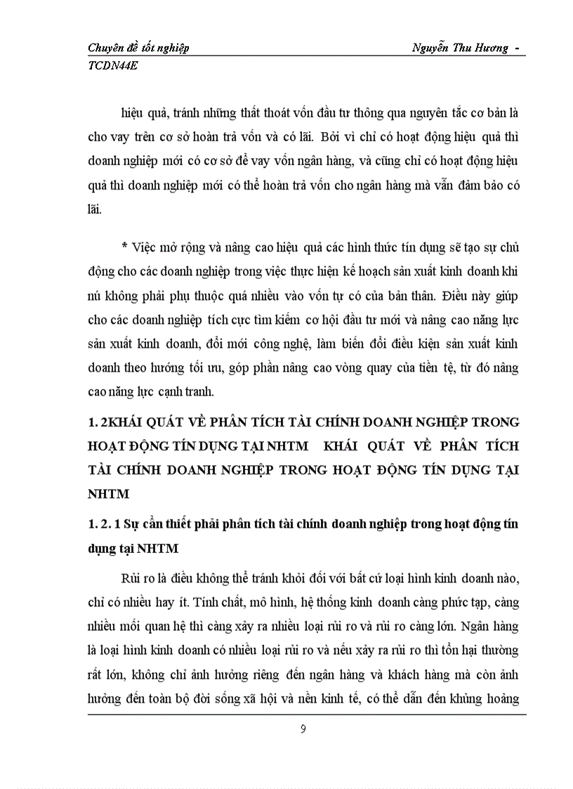 image for page Nâng cao hiệu quả phân tích tài chính doanh nghiệp trong hoạt động tín dụng tại Ngân hàng thương mại cổ phần các doanh nghiệp ngoài quốc doanh