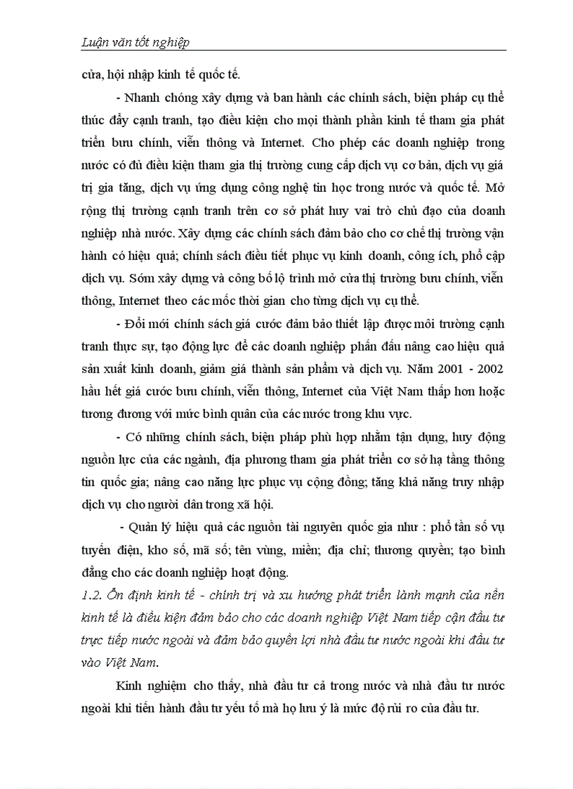 image for page Một số giải pháp nâng cao khả năng thu hút đầu tư trực tiếp nước ngoài vào Bưu chính Viễn thông Việt Nam 1