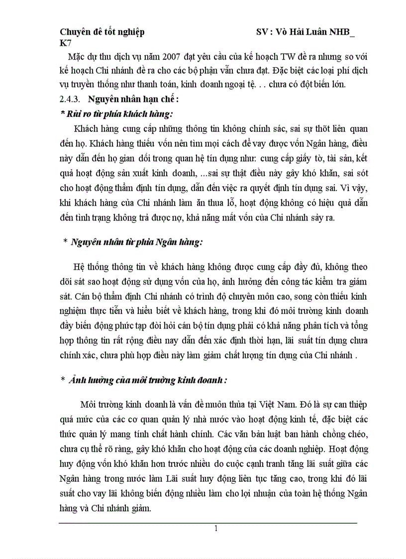 image for page Giải pháp nâng cao chất lượng tín dụng tại Ngân Hàng Đầu Tư và Phát Triển Việt Nam chi nhanh Quang Trung 1