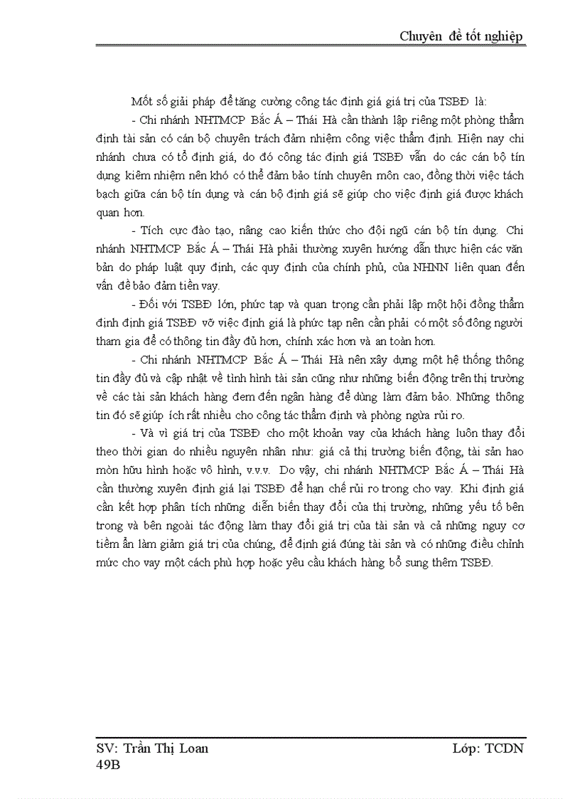 image for page Nâng cao chất lượng hoạt động bảo đảm tiền vay tại ngân hàng thương mại cổ phần Bắc Á chi nhánh Thái Hà 1