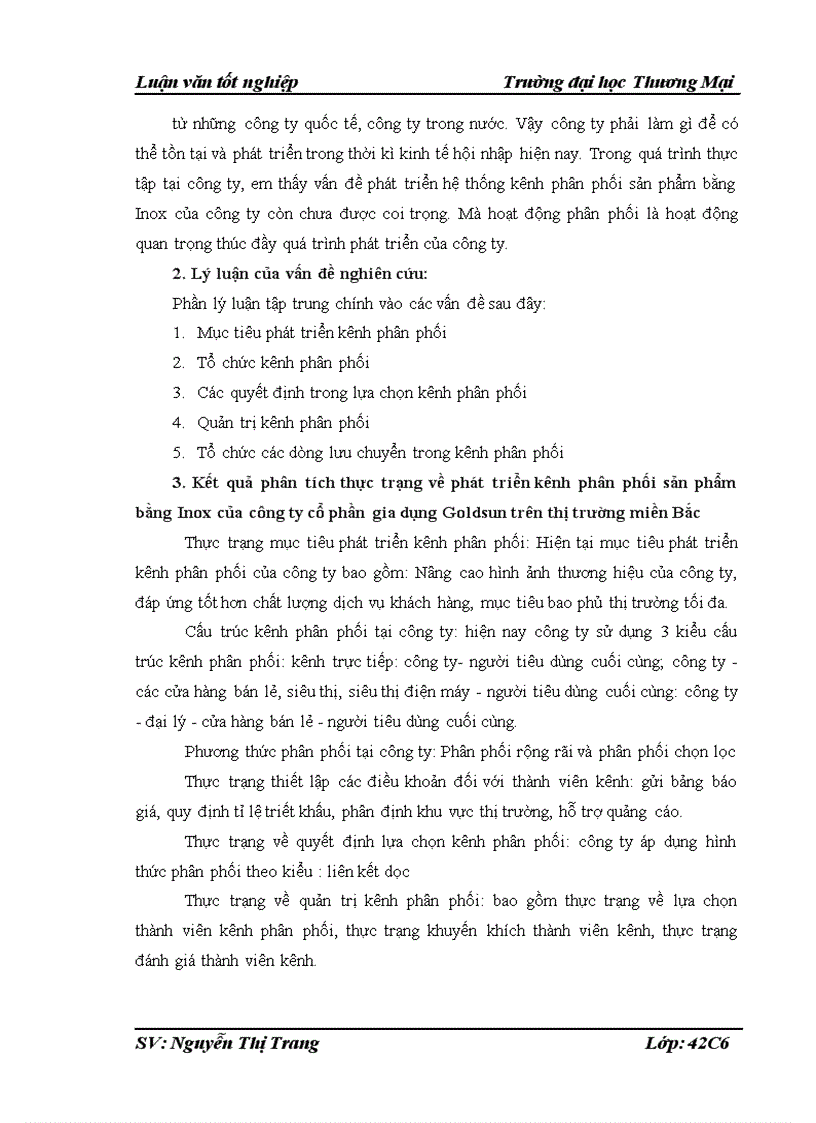 image for page Phát triển kênh phân phối sản phẩm bằng Inox của công ty cổ phần gia dụng Goldsun trên thị trường miền Bắc