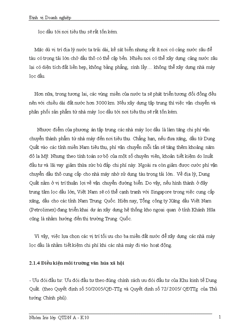 image for page Định vị nhà máy lọc dầu dung quất bước phát triển của miền Trung 1