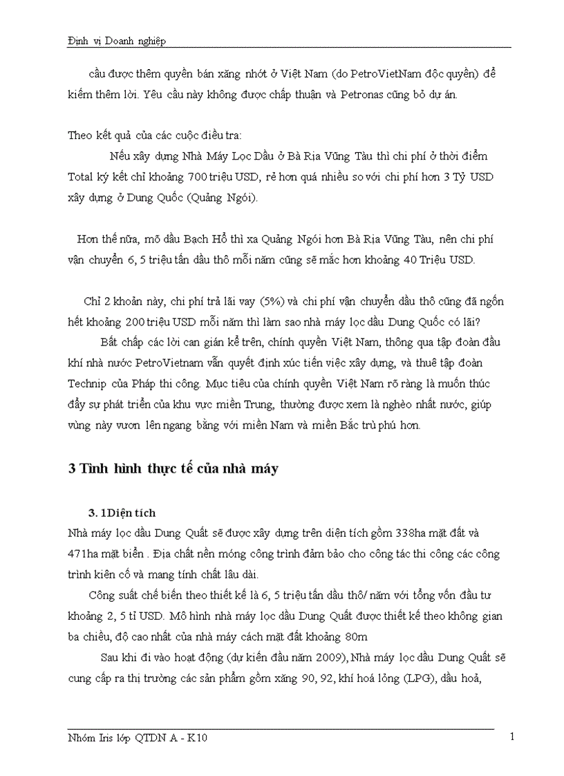 image for page Định vị nhà máy lọc dầu dung quất bước phát triển của miền Trung 1