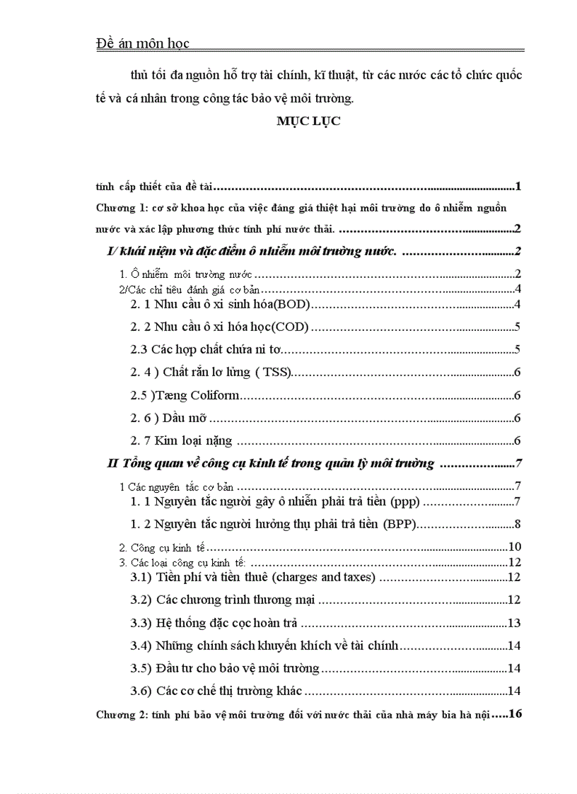 image for page tính phí bảo vệ môi trường đối với nước thải của nhà máy bia hà nội 1