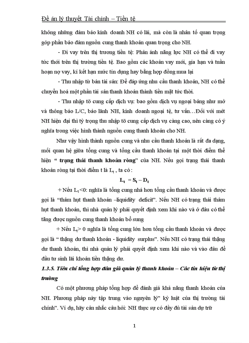 image for page Rủi ro thanh khoản và quản lý thanh khoản trong các Ngân hàng thương mại