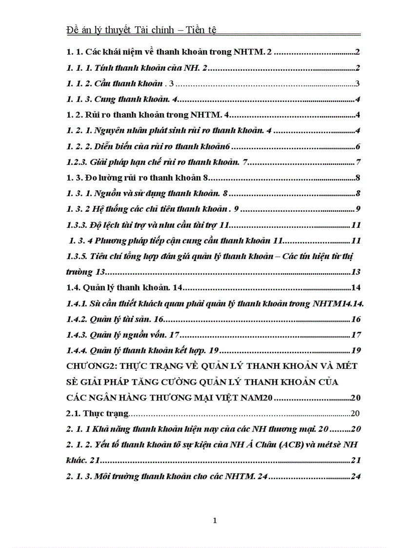 image for page Rủi ro thanh khoản và quản lý thanh khoản trong các Ngân hàng thương mại