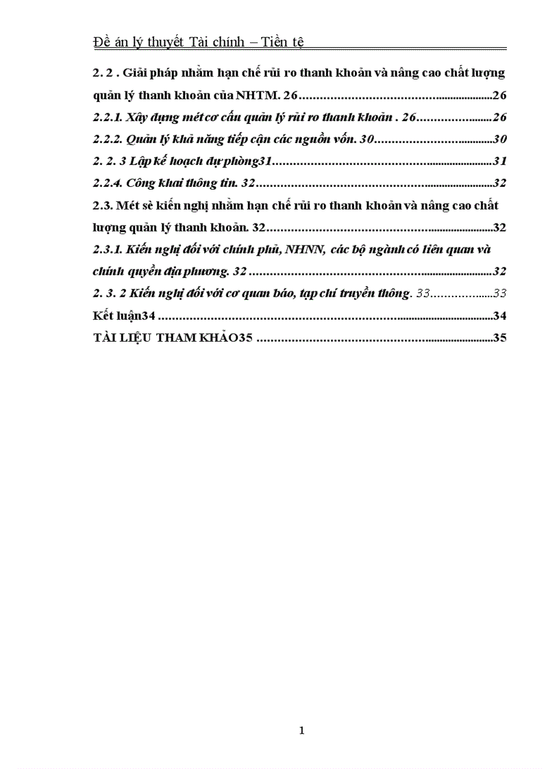 image for page Rủi ro thanh khoản và quản lý thanh khoản trong các Ngân hàng thương mại