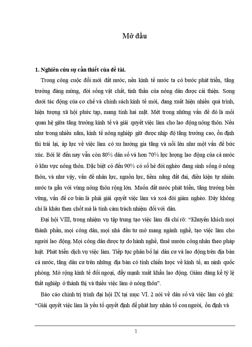 image for page Các giải pháp chủ yếu nhằm giải quyết vấn đề việc làm cho lao động nông nghiệp nông thôn nước ta từ nay đến 2010