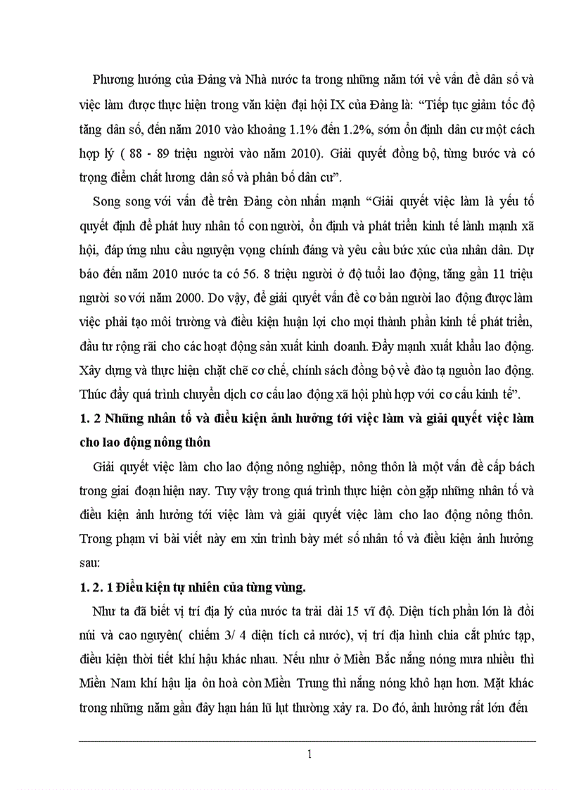 image for page Các giải pháp chủ yếu nhằm giải quyết vấn đề việc làm cho lao động nông nghiệp nông thôn nước ta từ nay đến 2010