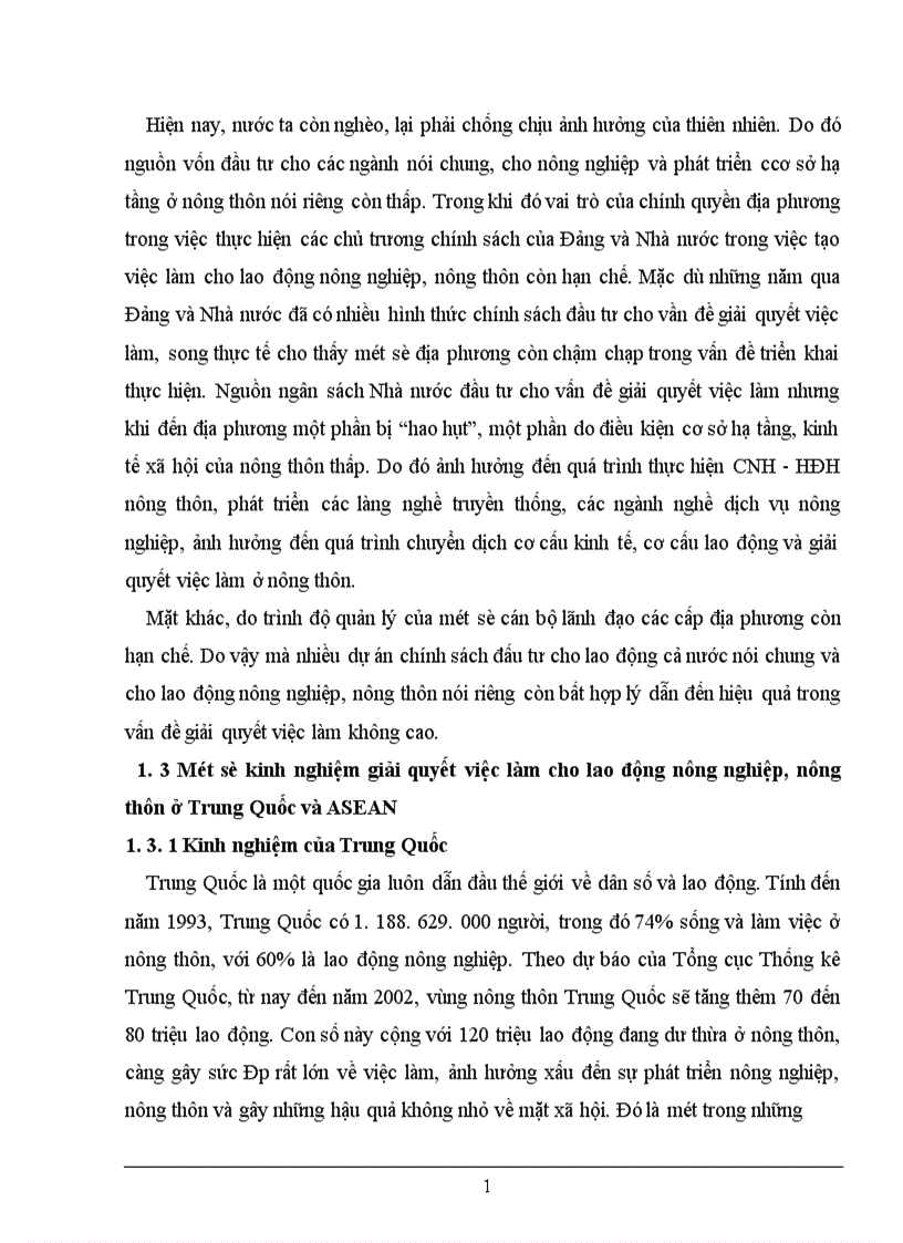 image for page Các giải pháp chủ yếu nhằm giải quyết vấn đề việc làm cho lao động nông nghiệp nông thôn nước ta từ nay đến 2010