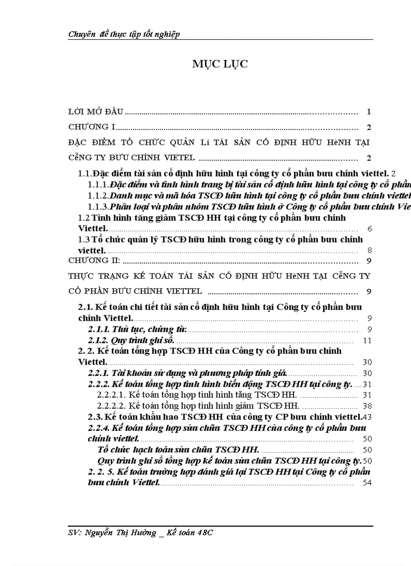 image for page Hoàn thiện kế toán tài sản cố định hữu hình tại công ty CP bưu chính Viettel 1
