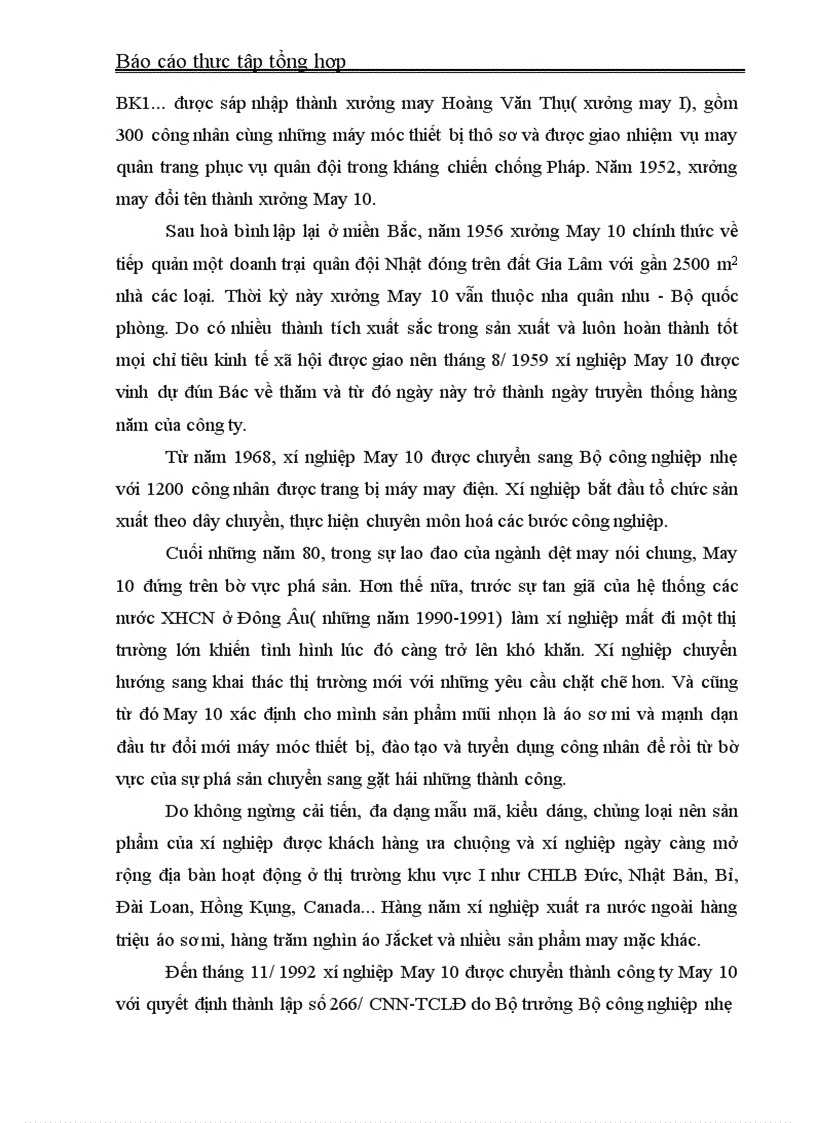 image for page Phân tích các mặt hoạt động sản xuất kinh doanh chủ yếu của công ty cổ phần May