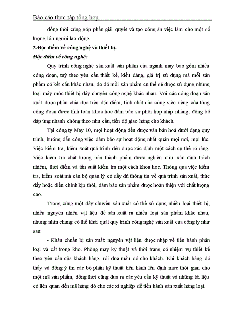 image for page Phân tích các mặt hoạt động sản xuất kinh doanh chủ yếu của công ty cổ phần May