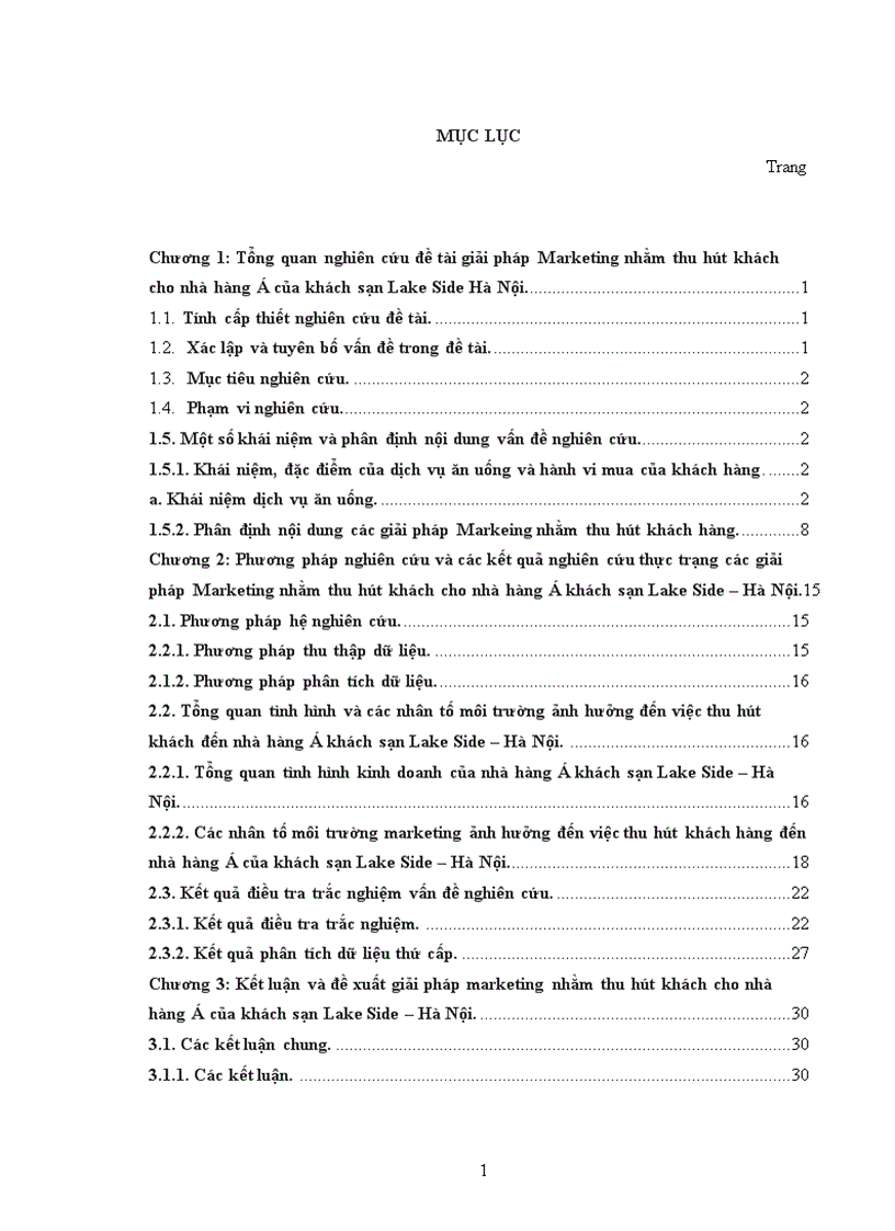 image for page Giải pháp Marketing nhằm thu hút khách hàng cho nhà hàng Á của khách sạn Lake Side Hà Nội 1