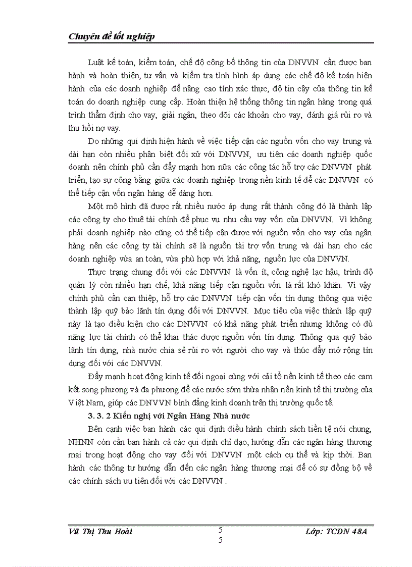 image for page Nâng cao chất lượng cho vay đối với doanh nghiệp vừa và nhỏ của ngân hàng thương mại cổ phần Công Thương chi nhánh Hai Bà Trưng 1
