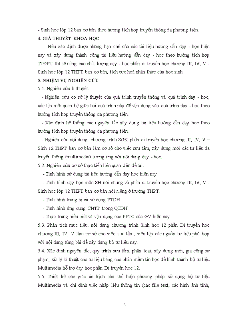 image for page Xây dựng và sử dụng tài liệu hướng dẫn dạy học phần Di truyền học chương III IV V Sinh học lớp 12 Ban cơ bản theo hướng tích hợp truyền thông đa phương tiện