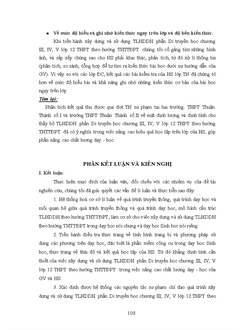 image for page Xây dựng và sử dụng tài liệu hướng dẫn dạy học phần Di truyền học chương III IV V Sinh học lớp 12 Ban cơ bản theo hướng tích hợp truyền thông đa phương tiện