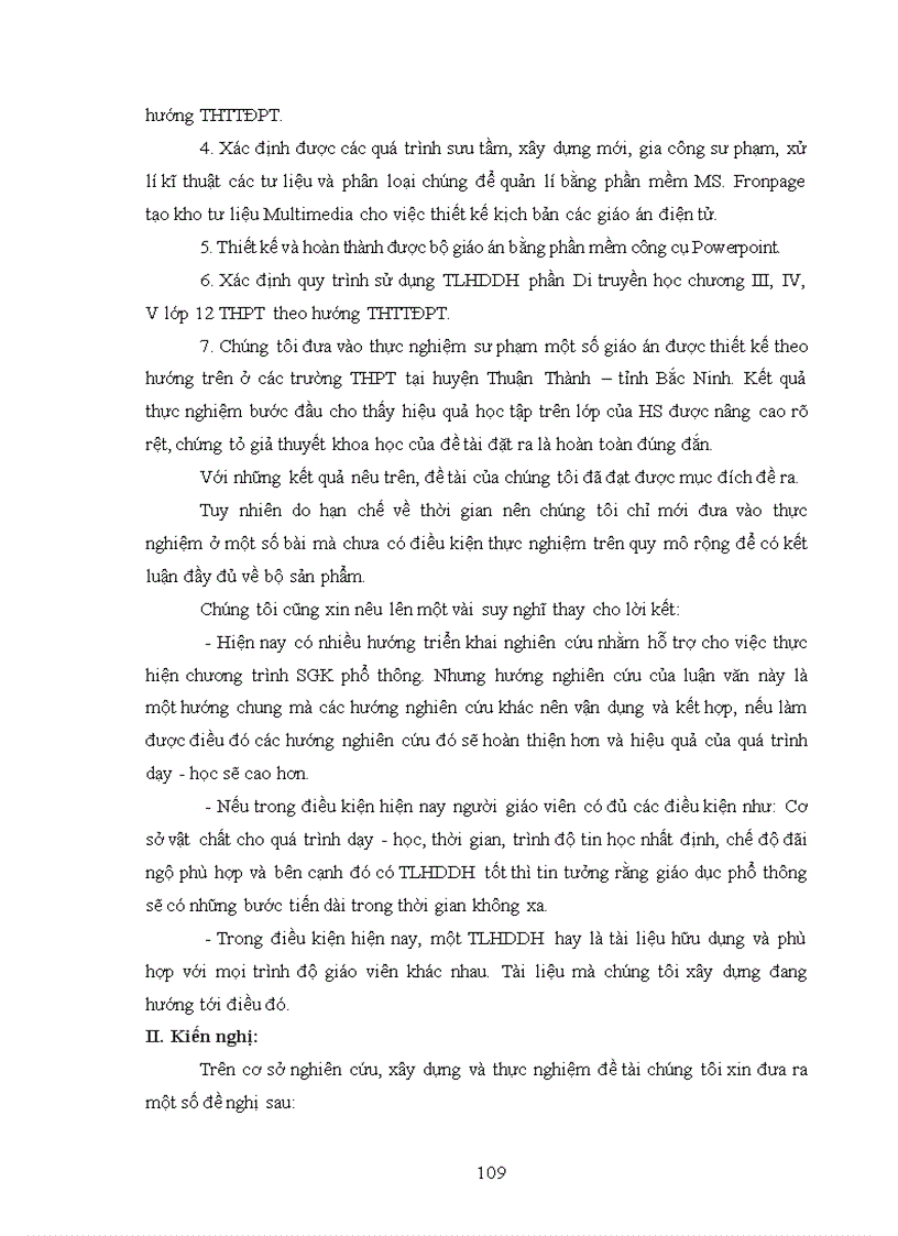 image for page Xây dựng và sử dụng tài liệu hướng dẫn dạy học phần Di truyền học chương III IV V Sinh học lớp 12 Ban cơ bản theo hướng tích hợp truyền thông đa phương tiện