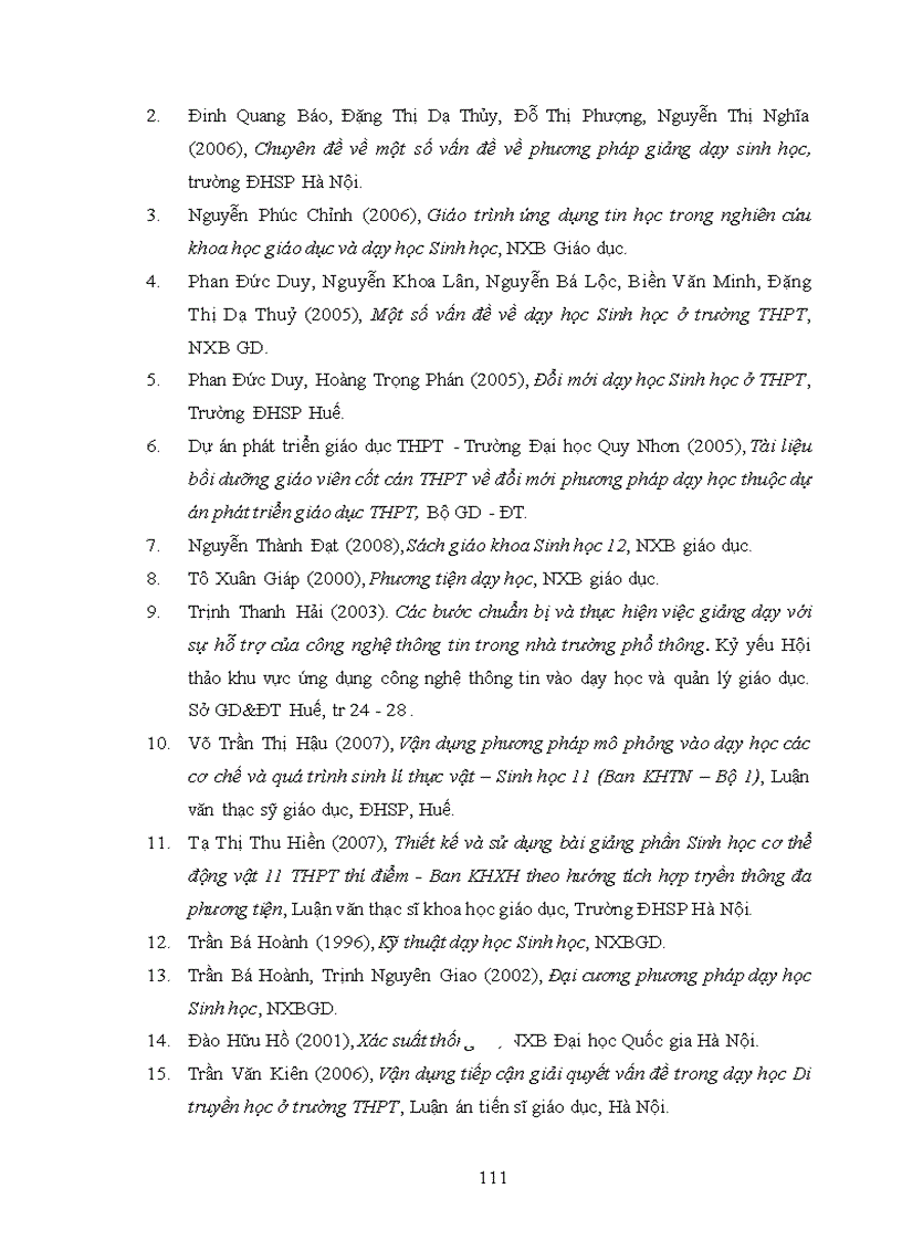 image for page Xây dựng và sử dụng tài liệu hướng dẫn dạy học phần Di truyền học chương III IV V Sinh học lớp 12 Ban cơ bản theo hướng tích hợp truyền thông đa phương tiện