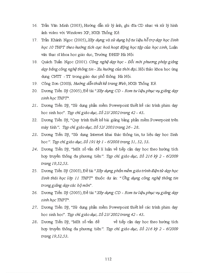 image for page Xây dựng và sử dụng tài liệu hướng dẫn dạy học phần Di truyền học chương III IV V Sinh học lớp 12 Ban cơ bản theo hướng tích hợp truyền thông đa phương tiện