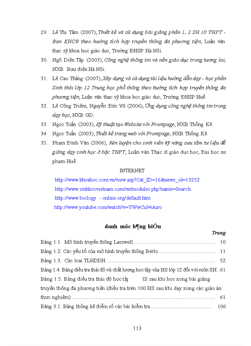 image for page Xây dựng và sử dụng tài liệu hướng dẫn dạy học phần Di truyền học chương III IV V Sinh học lớp 12 Ban cơ bản theo hướng tích hợp truyền thông đa phương tiện