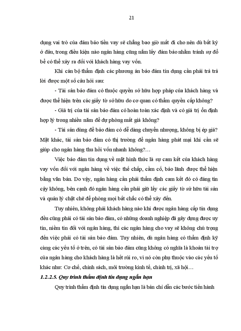 image for page Nâng cao chất lượng thẩm định tín dụng ngắn hạn đối với doanh nghiệp vừa và nhỏ tại NHNN PTNT chi nhánh nam Hà Nội