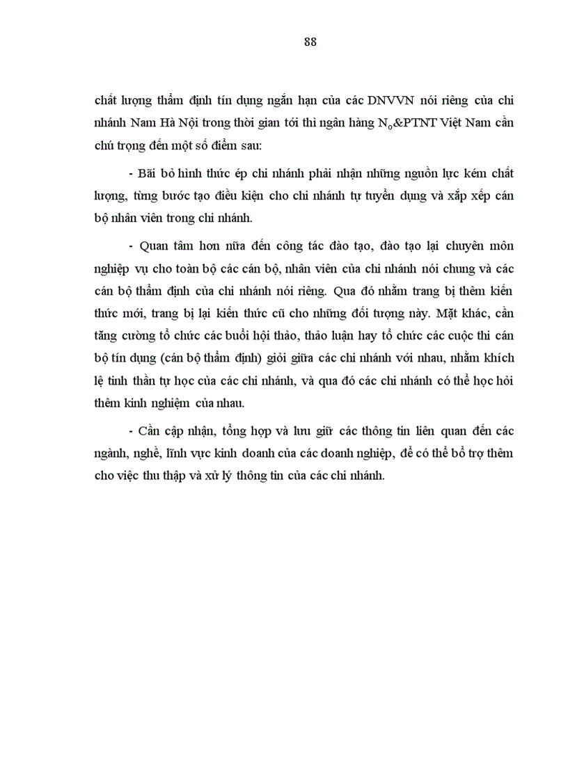 image for page Nâng cao chất lượng thẩm định tín dụng ngắn hạn đối với doanh nghiệp vừa và nhỏ tại NHNN PTNT chi nhánh nam Hà Nội