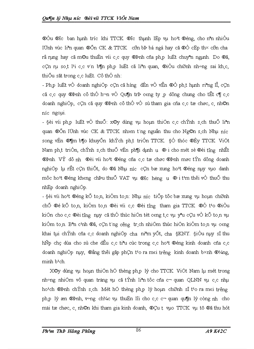 image for page Quản lý Nhà nước đối với TTCK Việt Nam