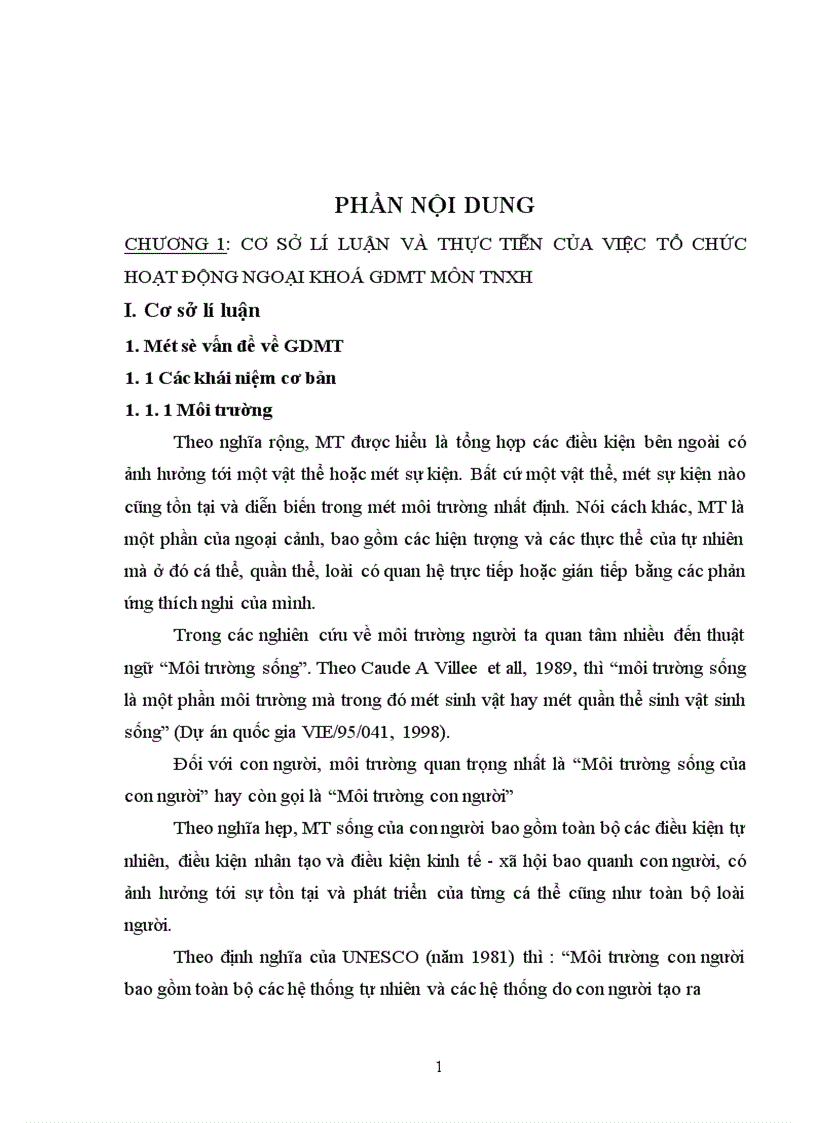 image for page Giáo dục môi trường qua các hoạt động ngoại khoá môn TNXH cho học sinh lớp 3