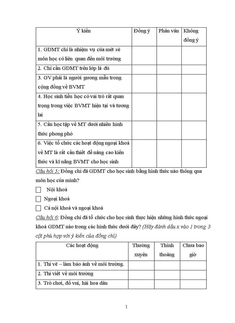 image for page Giáo dục môi trường qua các hoạt động ngoại khoá môn TNXH cho học sinh lớp 3