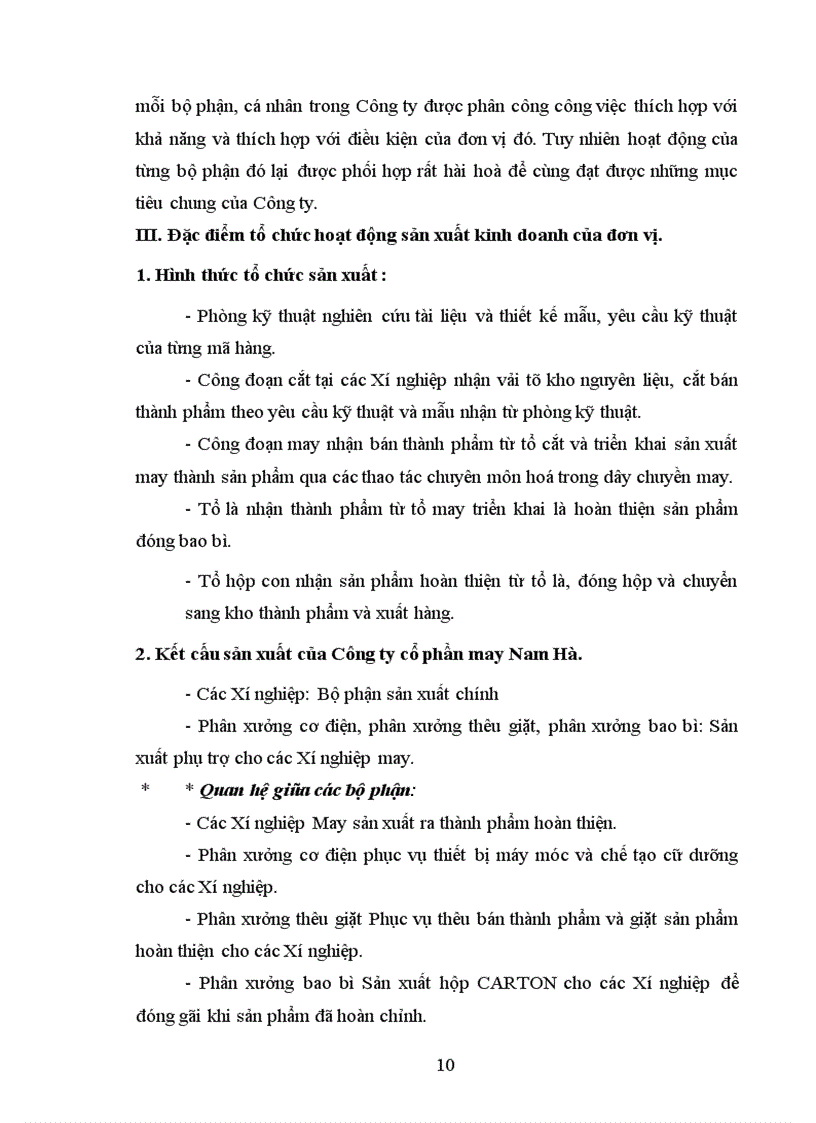 image for page Báo cáo thực tập tổng hợp tại Công ty cổ phần may Nam Hà 1