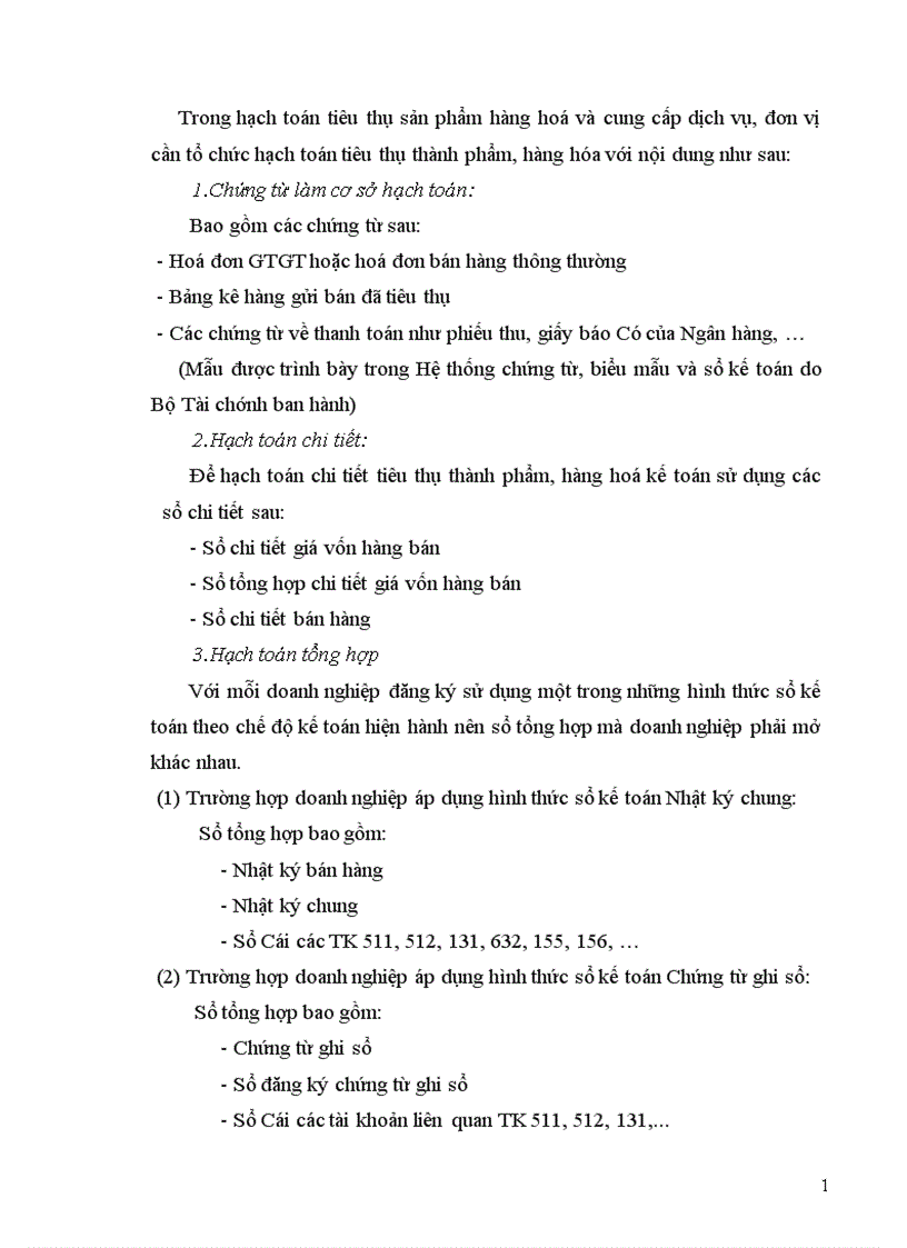 image for page Kế toán tiêu thụ sản phẩm theo phương pháp kê khai thường xuyên 1