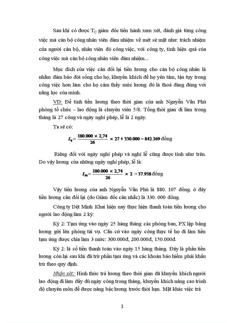 image for page Hoàn thiện các hình thức trả lương tại Công ty dệt Minh Khai Hà Nội 1