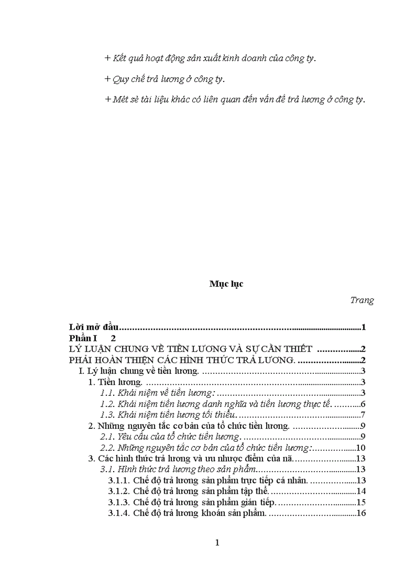 image for page Hoàn thiện các hình thức trả lương tại Công ty dệt Minh Khai Hà Nội 1