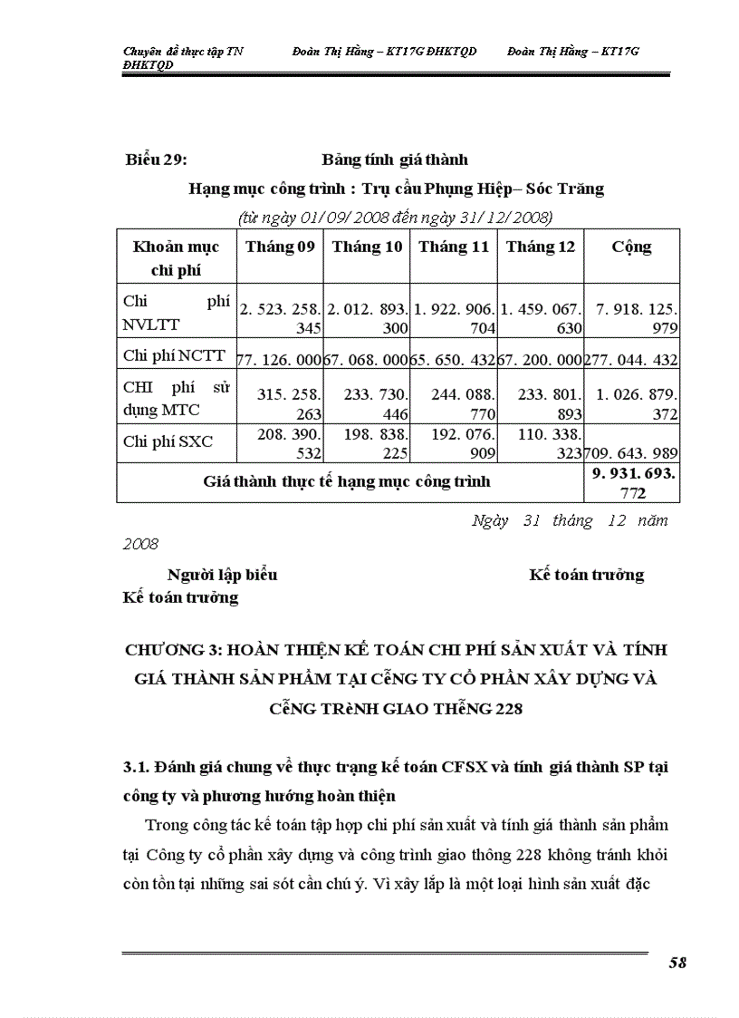image for page Hoàn thiện công tác kế toán chi phí sản xuất và tính giá thành tại Công ty cổ phần xây dựng và công trình giao thông 228 1