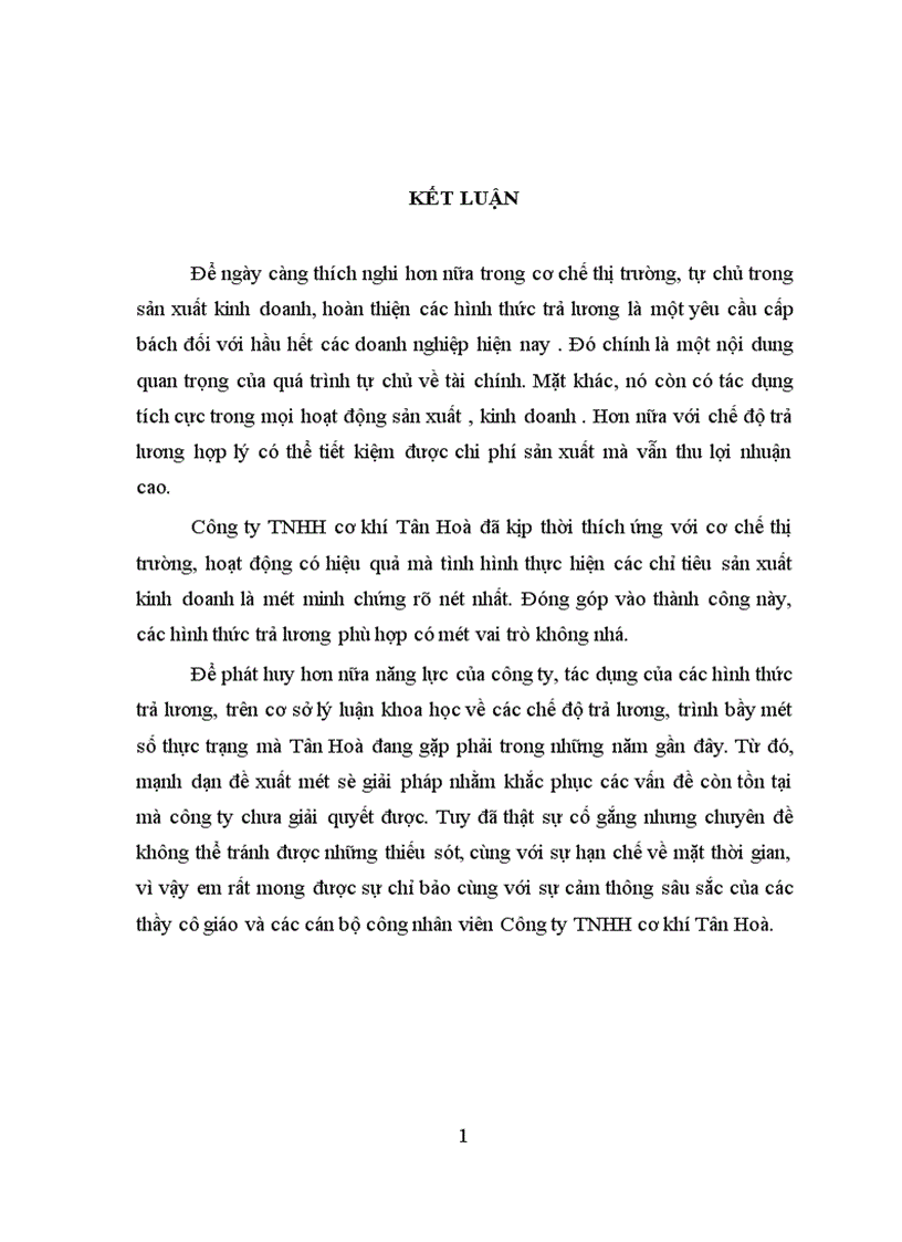 image for page Hoàn thiện các hình thức trả lương trong Công ty TNHH cơ khí Tân Hoà 1