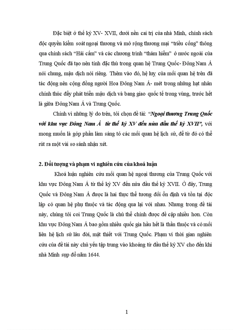 image for page Ngoại thương Trung Quốc với khu vực Đông Nam á từ thế kỷ XV đến nửa đầu thế kỷ XVII 1