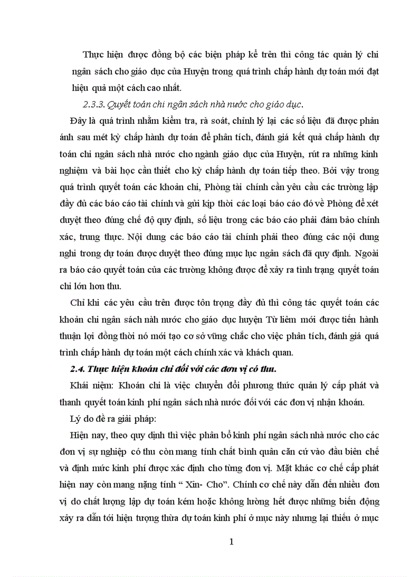 image for page Một số giải pháp nhằm nâng cao hiệu quả quản lý chi ngân sách nhà nước cho sự nghiệp giáo dục cấp Mầm non tiểu học và trung học cơ sở ở huyện Từ liêm trong điều kiện hiện nay 1