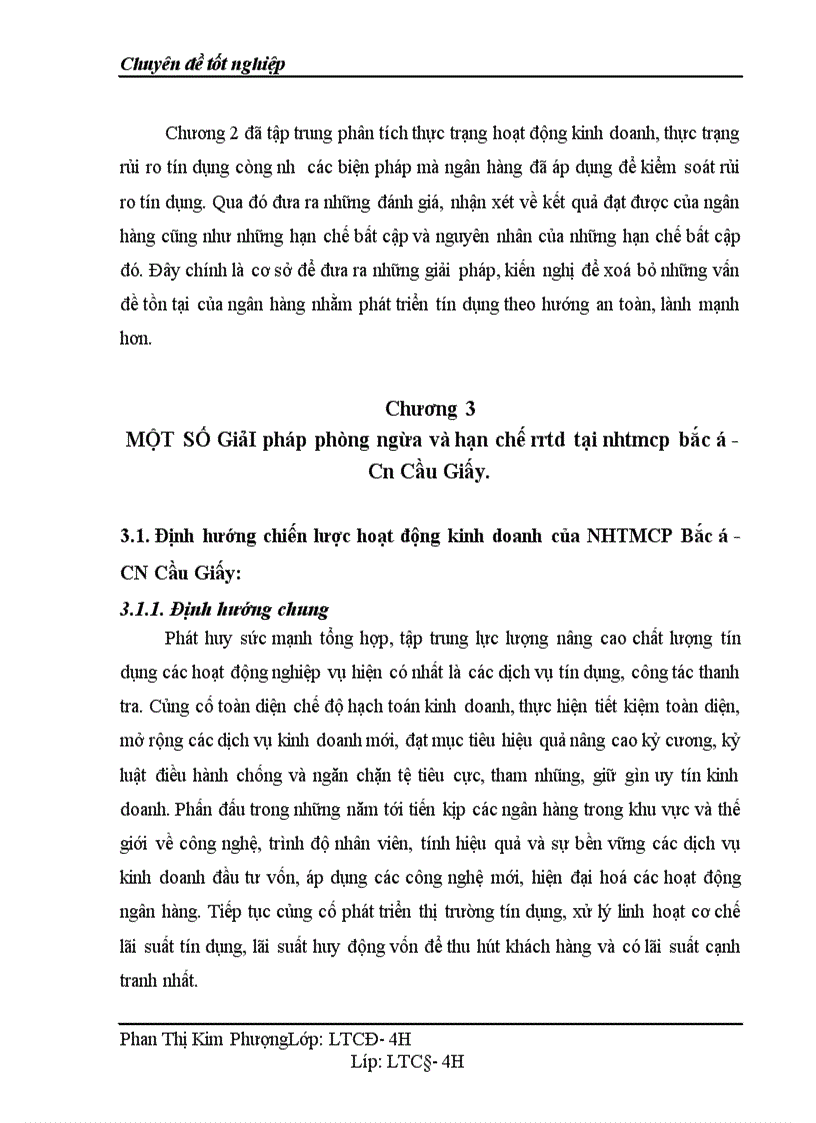 image for page Một số giải pháp phòng ngừa và hạn chế rủi ro trong hoạt động tín dụng của ngân hàng TMCP Bắc Á 1