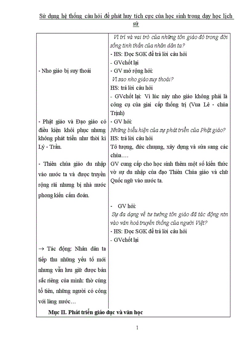 image for page Sử dụng hệ thống câu hỏi để phát huy tích cực của học sinh trong dạy học lịch sử