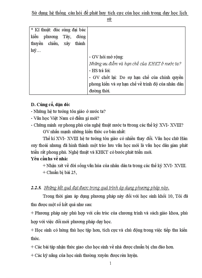 image for page Sử dụng hệ thống câu hỏi để phát huy tích cực của học sinh trong dạy học lịch sử