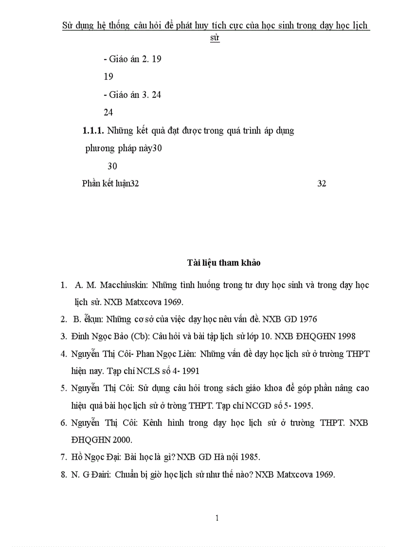 image for page Sử dụng hệ thống câu hỏi để phát huy tích cực của học sinh trong dạy học lịch sử