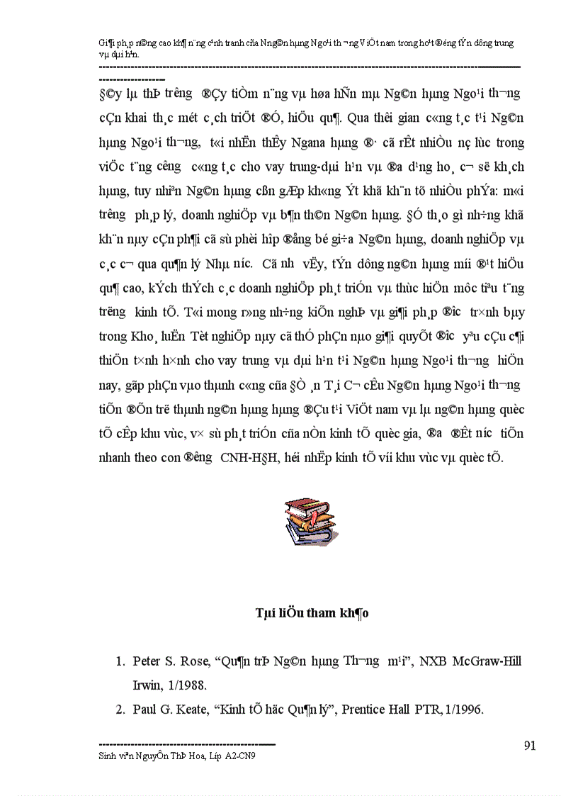 image for page Giải pháp nâng cao khả năng cạnh tranh của Ngân hàng Ngoại thương trong hoạt động tín dụng trung dài hạn