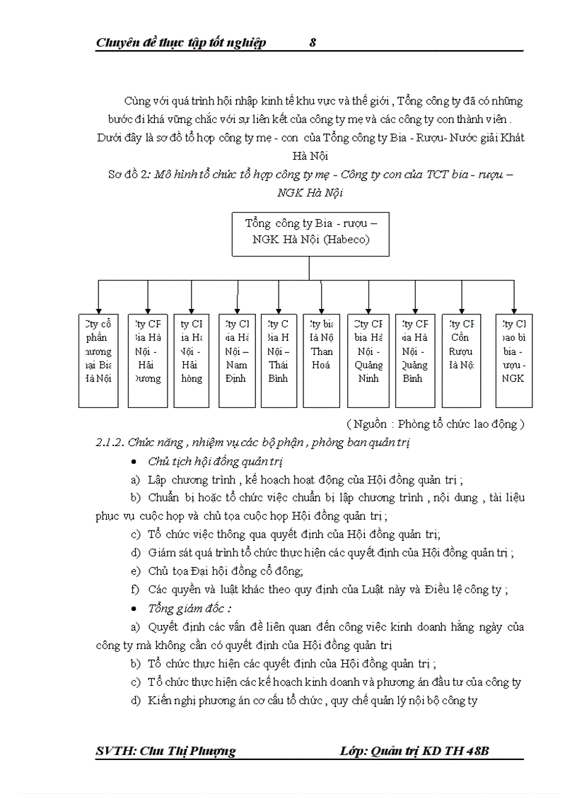 image for page Nâng cao hiệu quả sản xuất kinh doanh của tổng công ty bia rượu nước giải khát Hà Nội