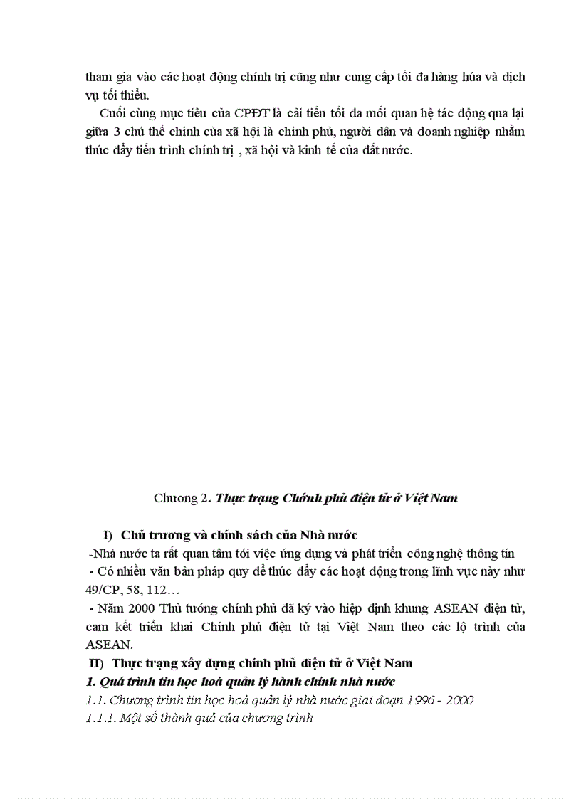 image for page Thực trạng chính phủ điện tử ở nước ta