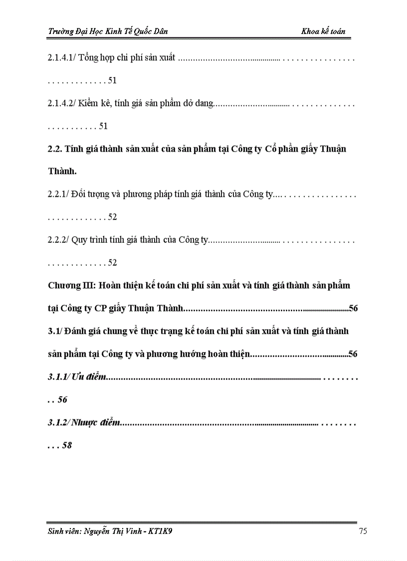 image for page Hoàn thiện công tác kế toán tập hợp chi phí sán xuất và tính giá thành sản phẩm tại Công ty CP Giấy Thuận Thành 1